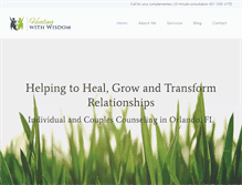 Tablet Screenshot of healingwithwisdom.net